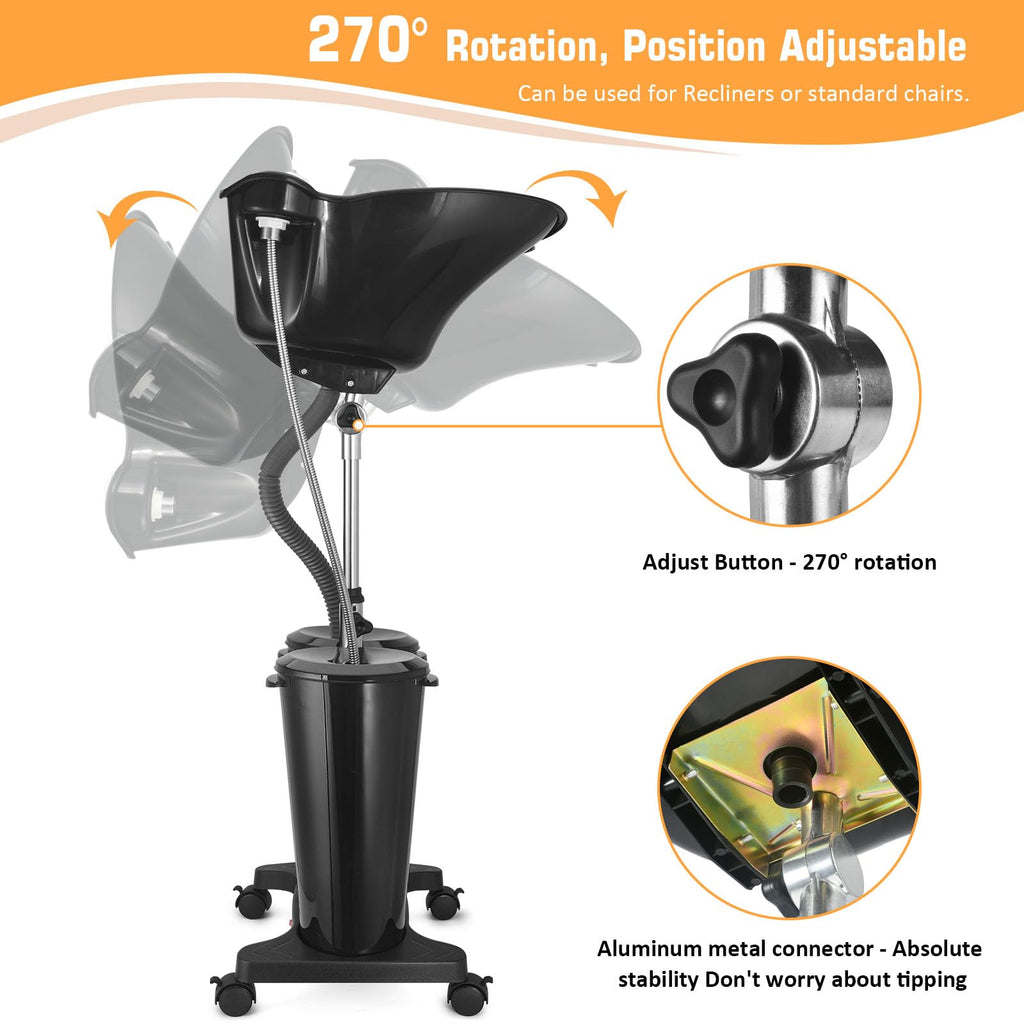 Portable Shampoo Bowl with Electric Pump C26009