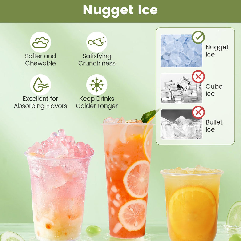 Self Dispensing Nugget Ice Maker Countertop 56Lbs/24H C337741