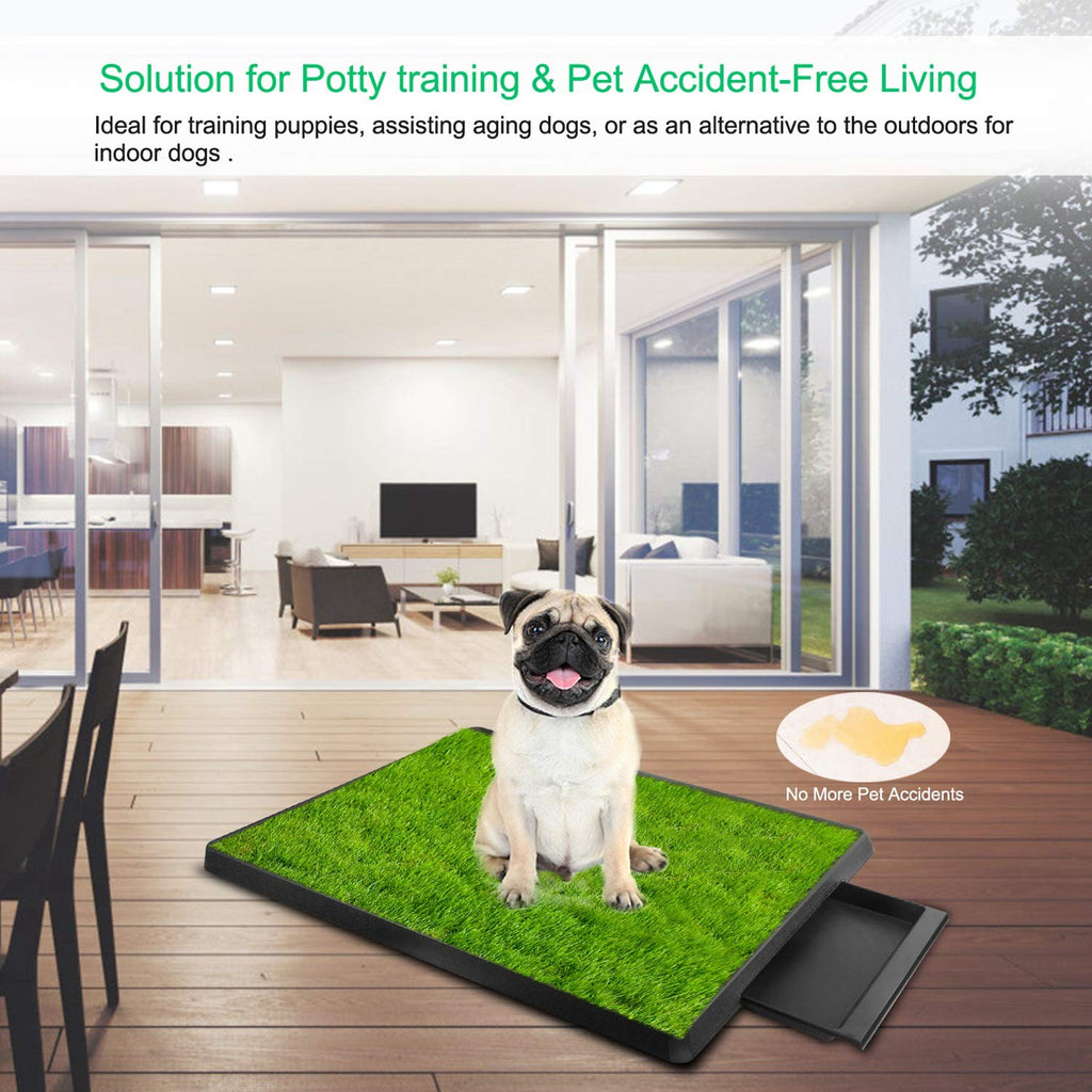 Indoor Dog Toilet with Artificial Grass 25" x 20" Q708