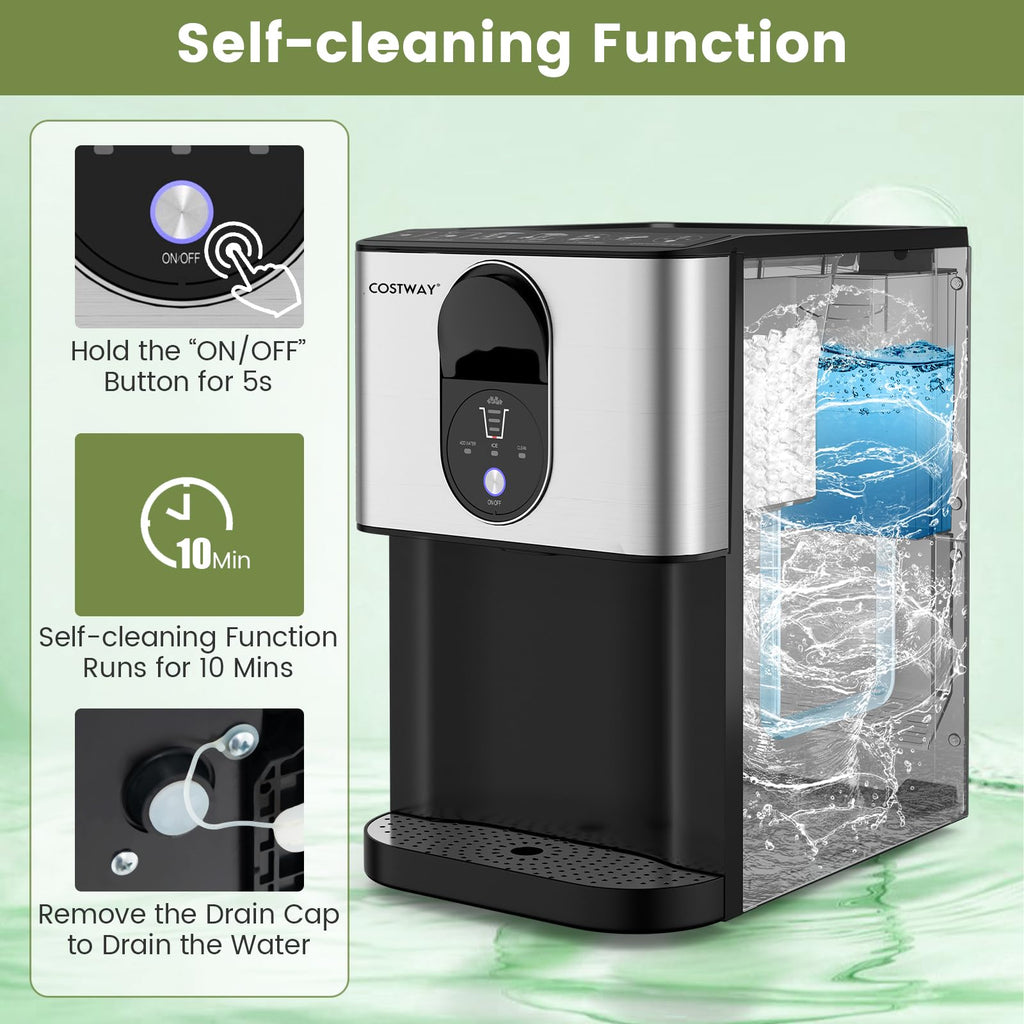 Self Dispensing Nugget Ice Maker Countertop 56Lbs/24H C337741