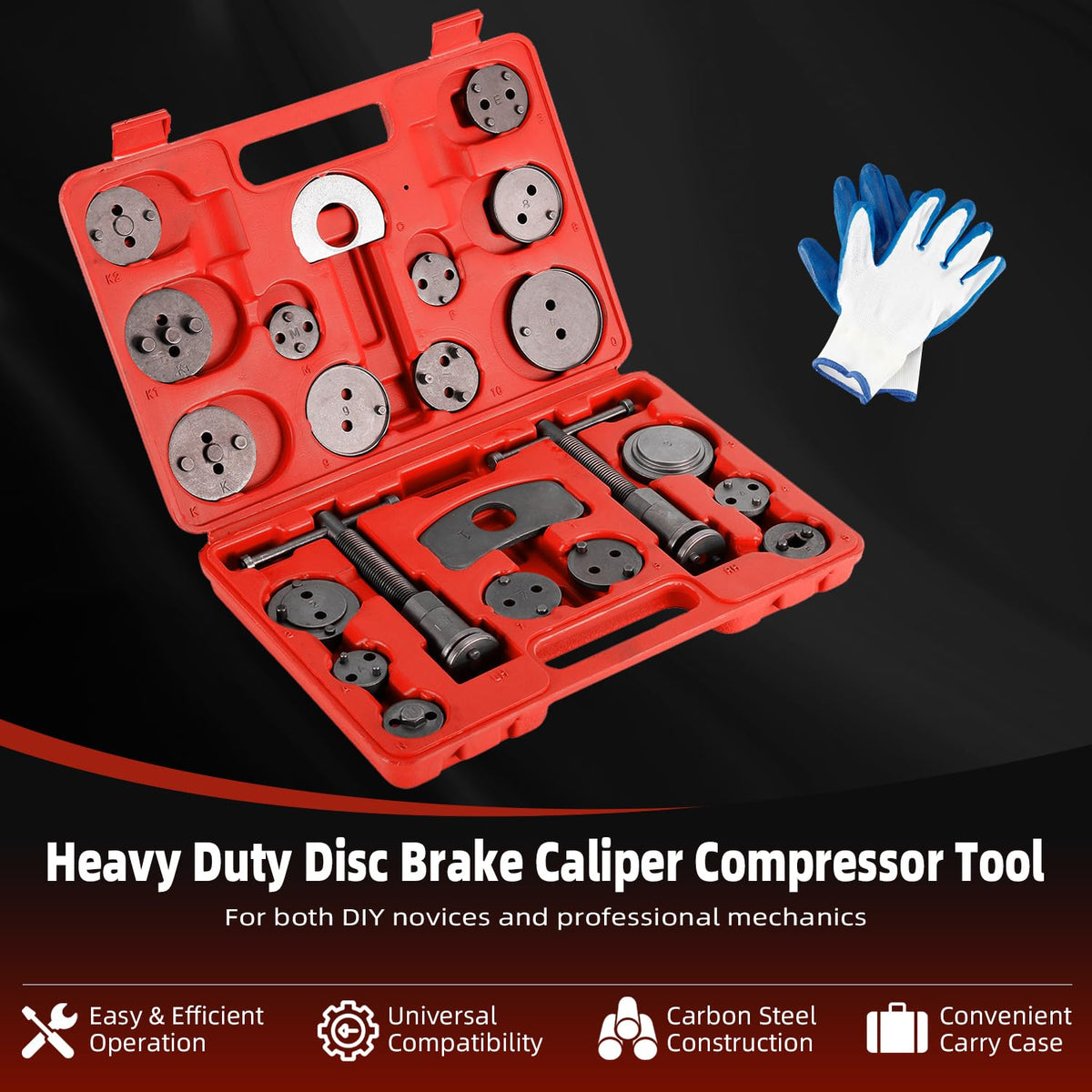 Disc Brake Caliper Compressor Wind Back Tool 24pc D597342