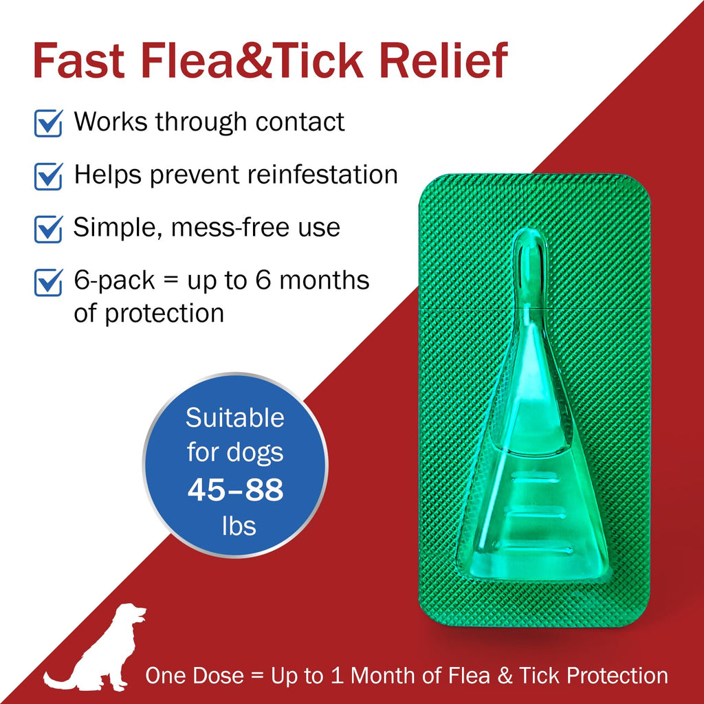 Large Dog Flea and Tick Prevention 6-Month Supply Y711
