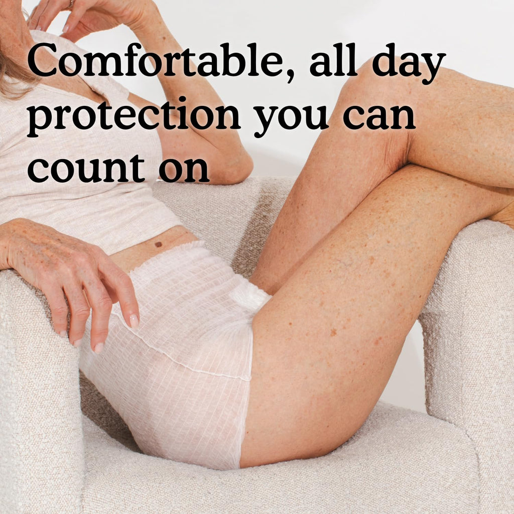 Adult Incontinence Underwear for Sensitive Skin, White Large, 56 Count X460388