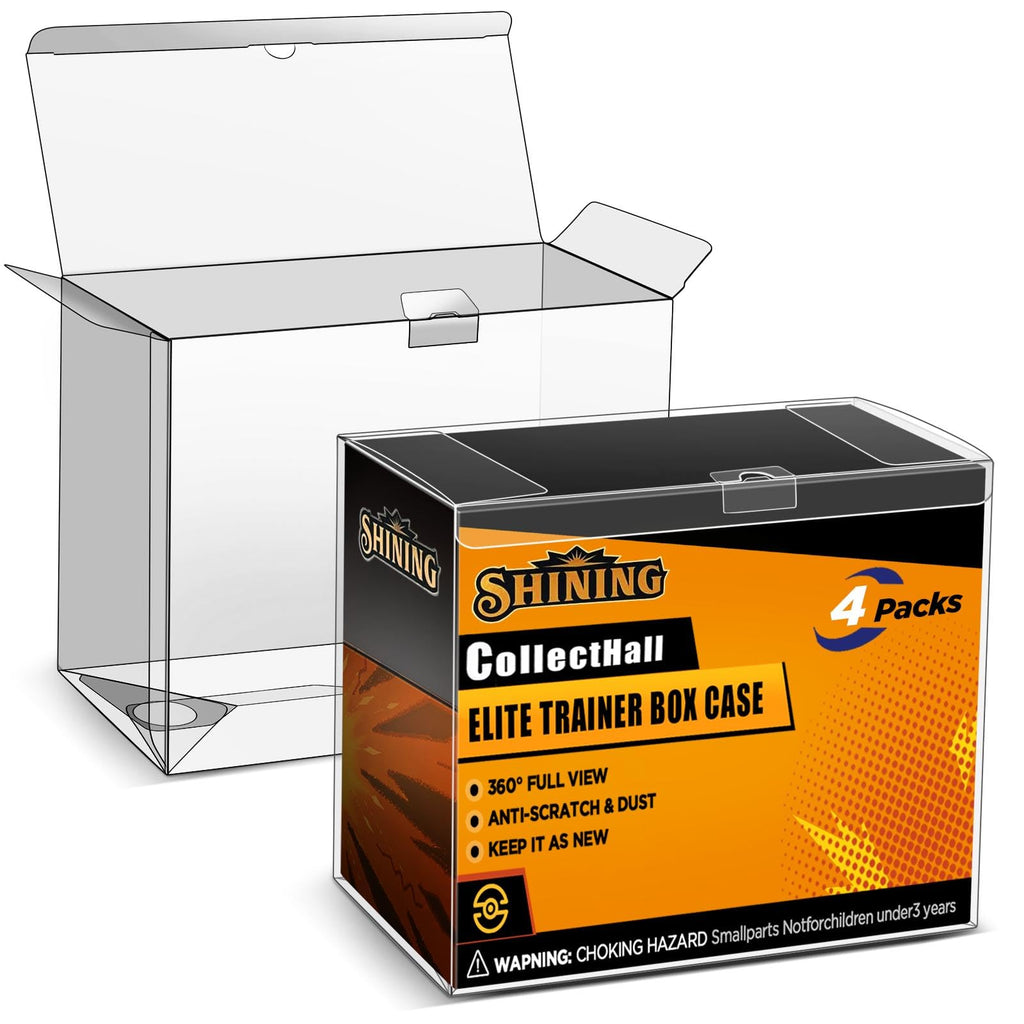 4 Packs Transparent Easy to Fold Protector Case O173399