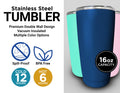 16 oz Insulated Stainless Steel Tumblers 2 Pack Black V20770