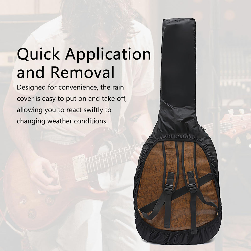 Black Waterproof Electric Guitar Bag Rain Cover G27009