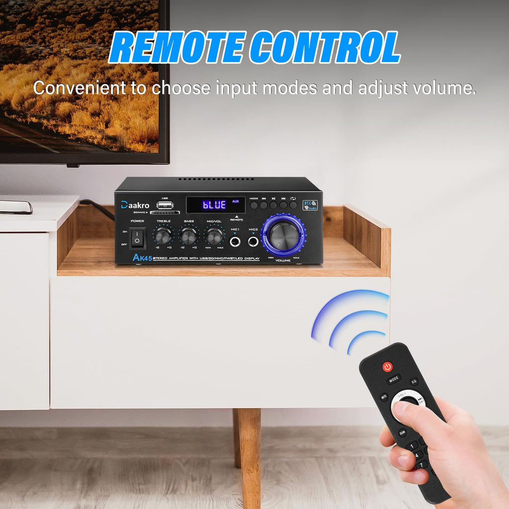 300W Bluetooth 5.1 Stereo Audio Amplifier Y178