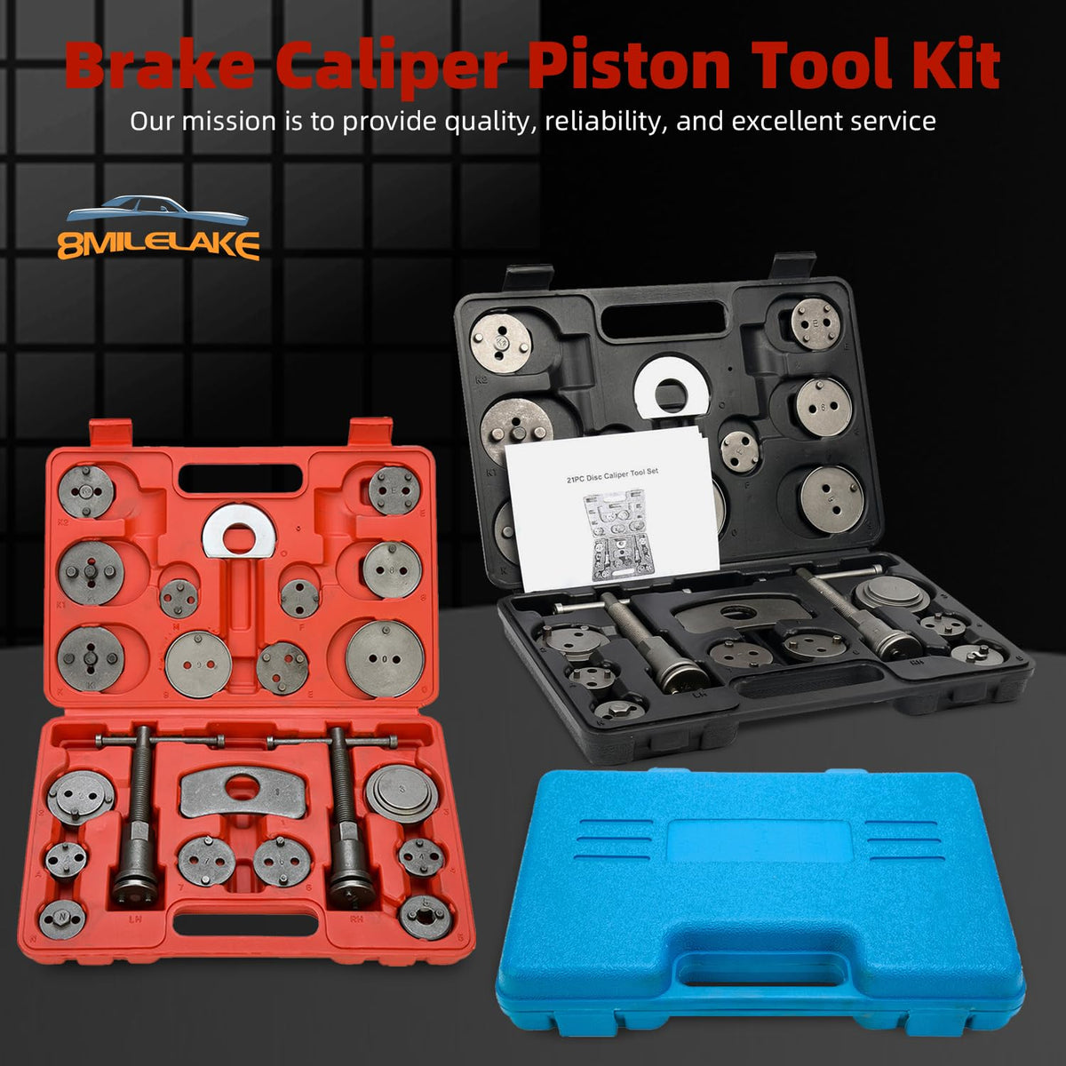 Disc Brake Caliper Compressor Wind Back Tool 24pc D597342