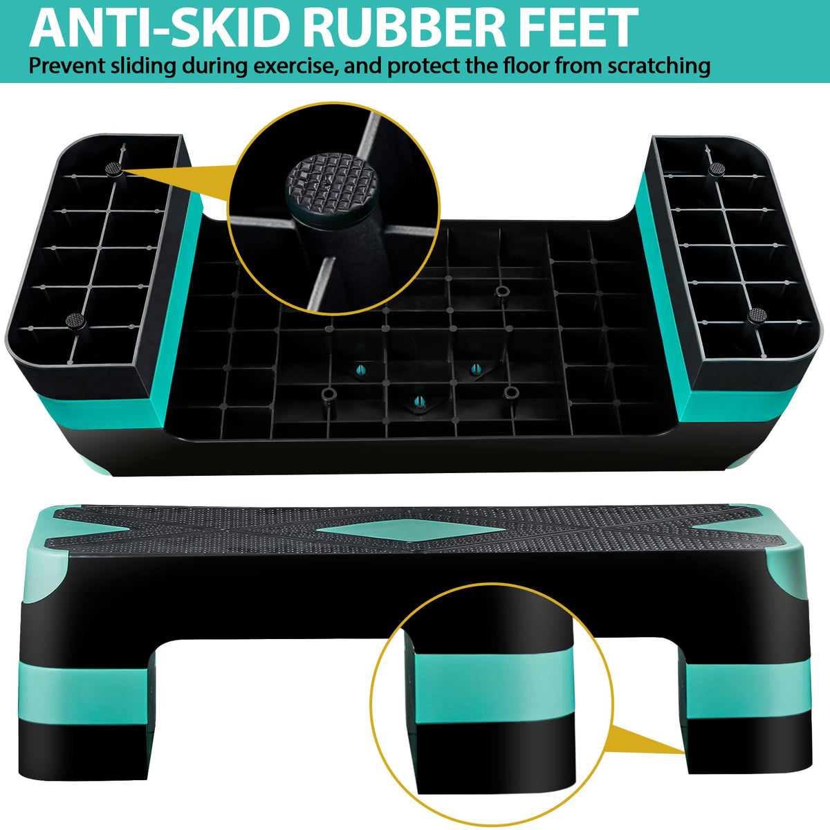 26.5 Inch Adjustable Aerobic Exercise Step Platform M877