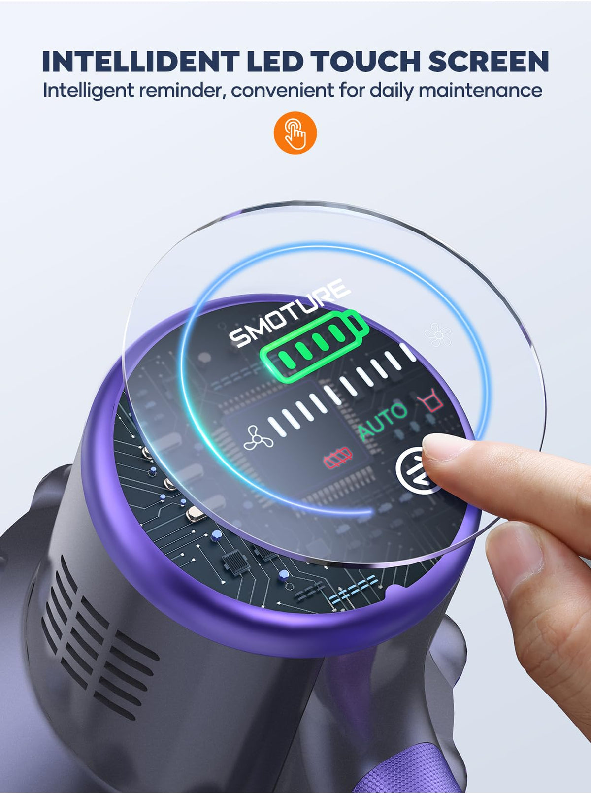Cordless Stick Vacuum with 2 Batteries 45KPA 550W F228087