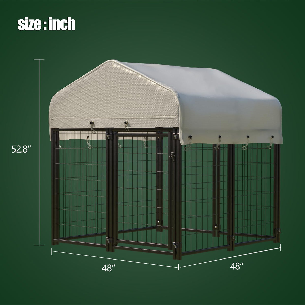 Large Heavy Duty Outdoor Dog Kennel with Roof A233440