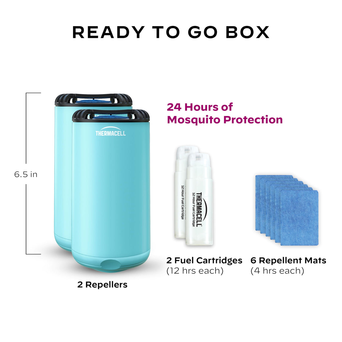 Mosquito Repeller with 24-Hour Refill & 6 Repellent Mats F69003