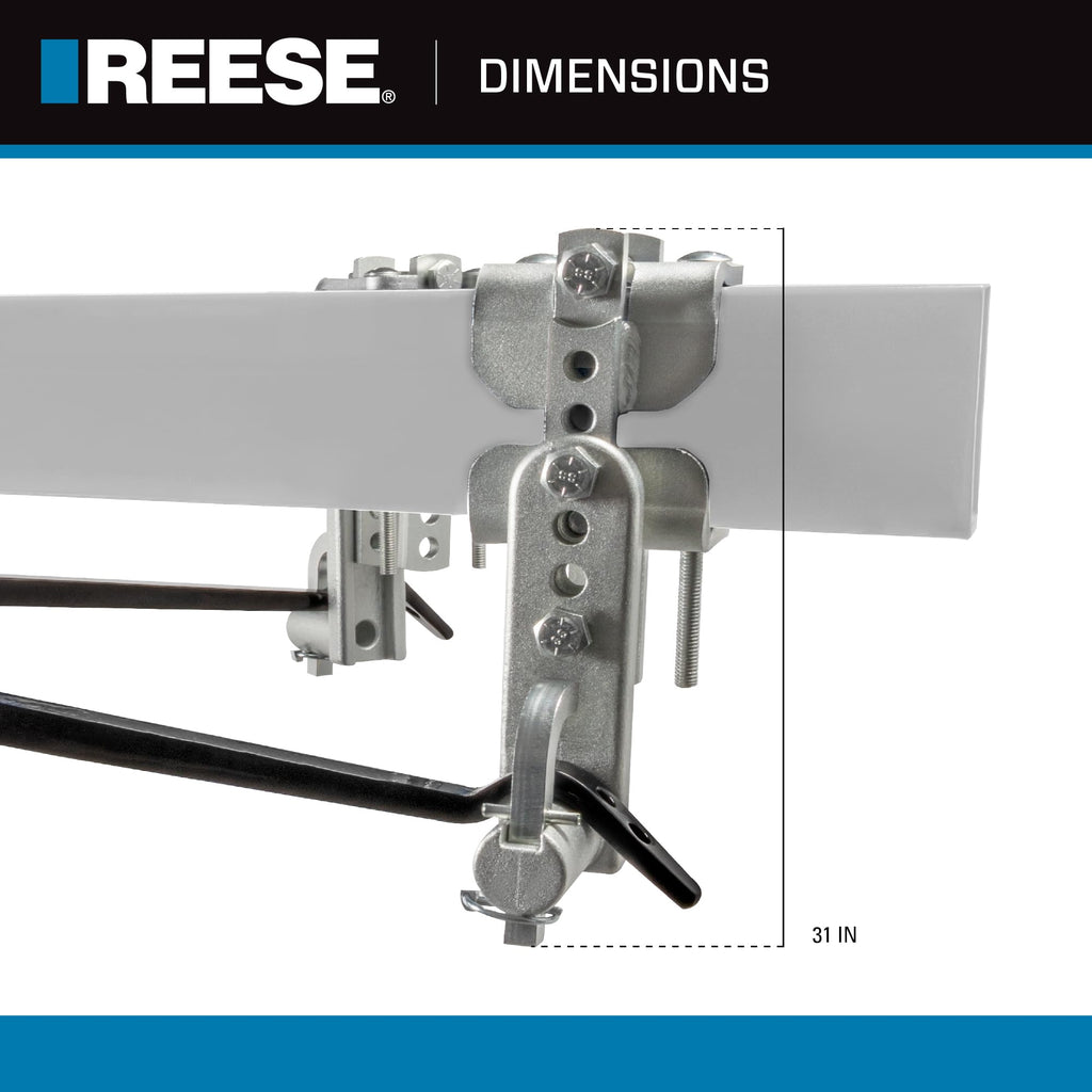 Weight Distribution Hitch with Active Sway Control, 6,000 lbs. Capacity, Black Q91186