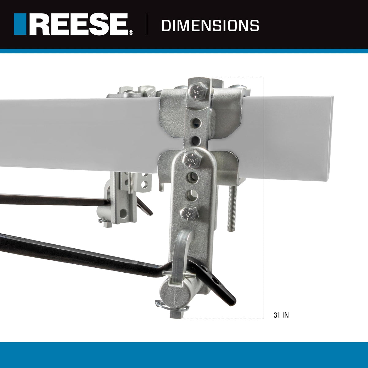 Weight Distribution Hitch with Active Sway Control, 6,000 lbs. Capacity, Black Q91186