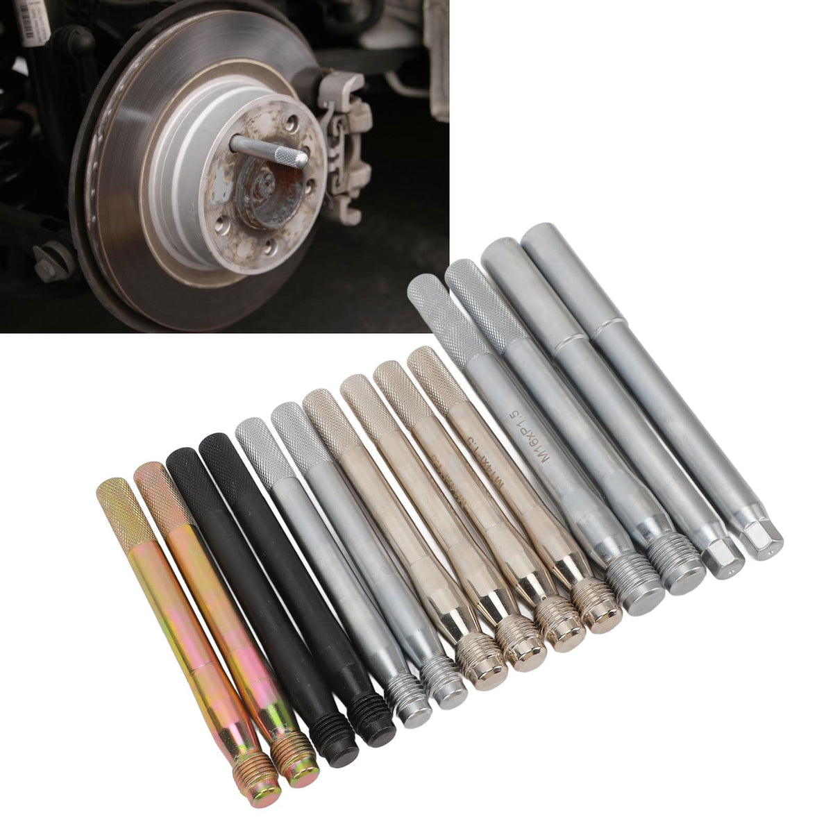14 PCS Carbon Steel Wheel Alignment Pin with Storage Case U2695