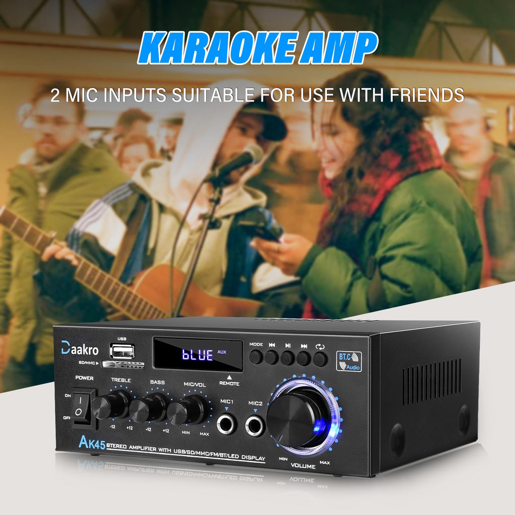 300W Bluetooth 5.1 Stereo Audio Amplifier Y178