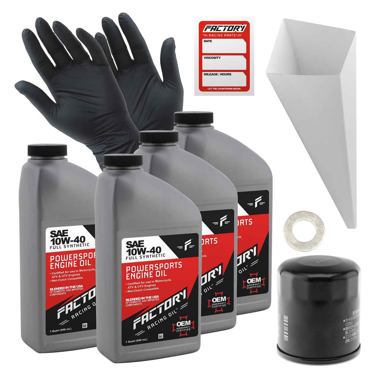 Oil Change Kit for Kawasaki Motorcycles K12403