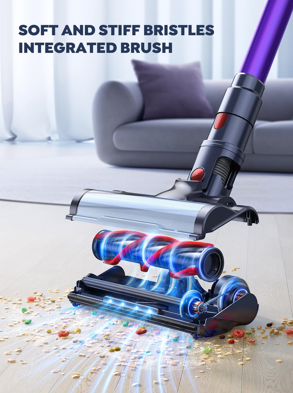 Cordless Stick Vacuum with 2 Batteries 45KPA 550W F228087