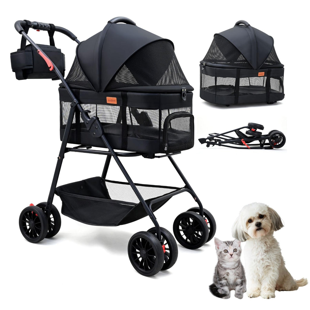 3 in 1 Pet Stroller with Detachable Carrier W545711