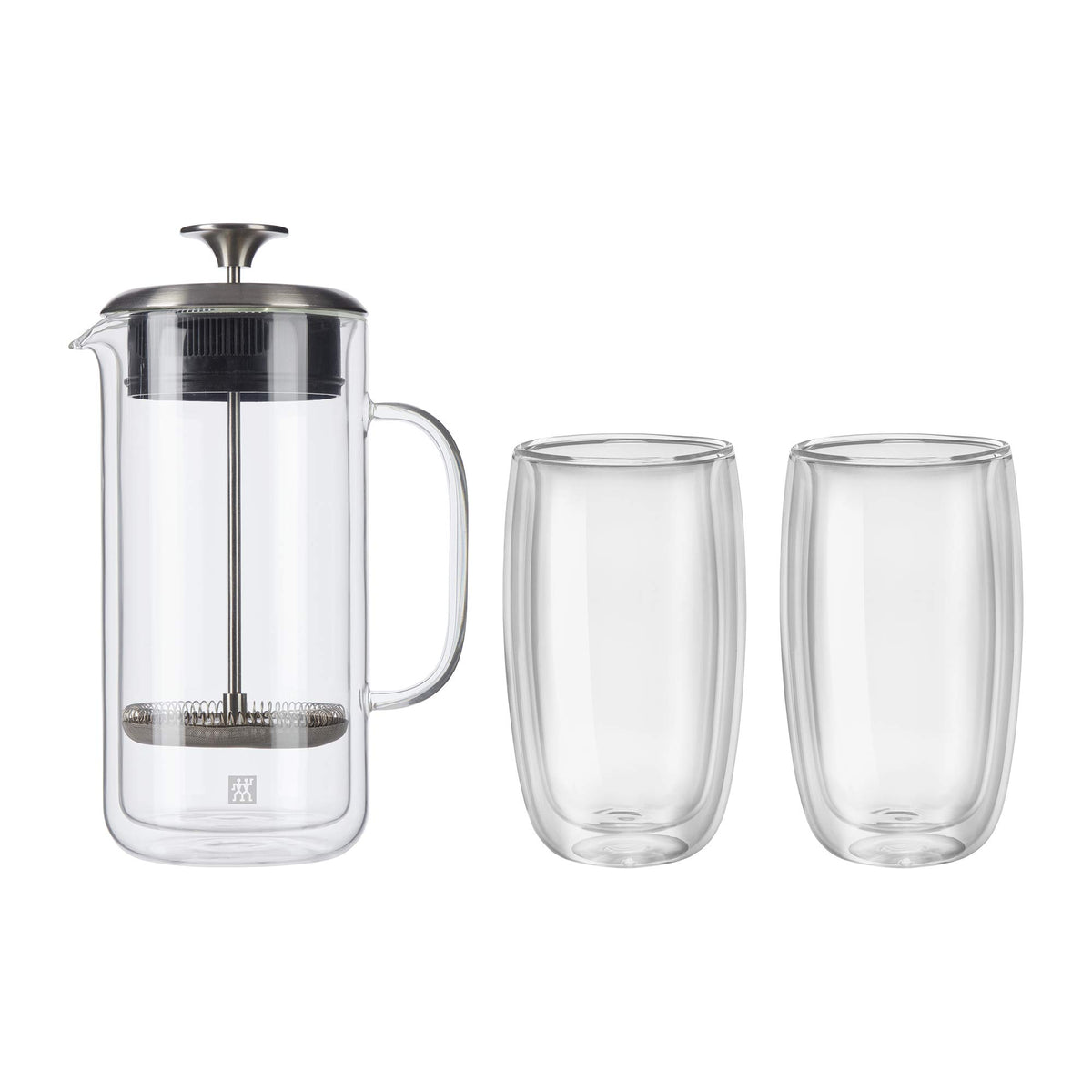Double Wall French Press and Latte Glass P2789