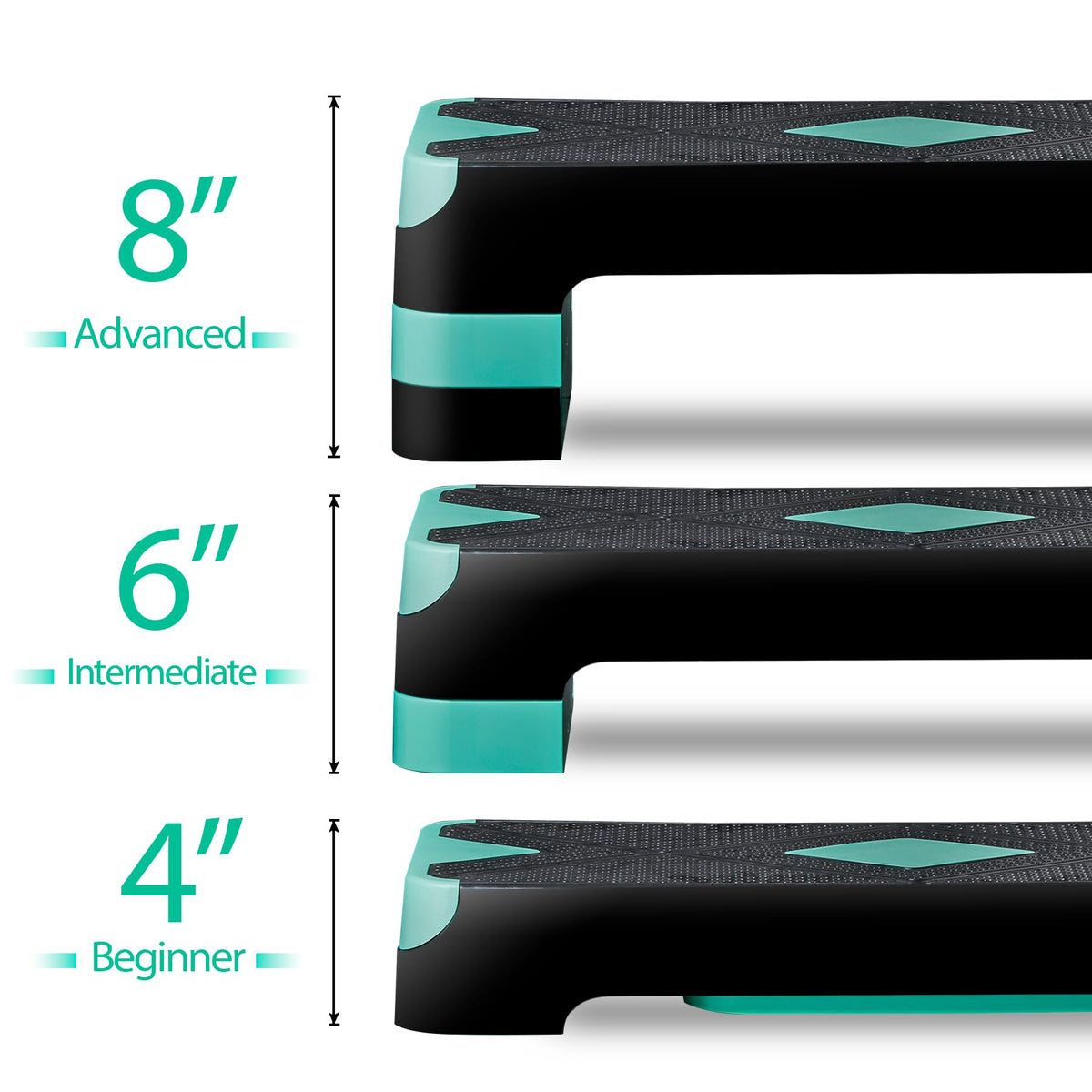 26.5 Inch Adjustable Aerobic Exercise Step Platform M877