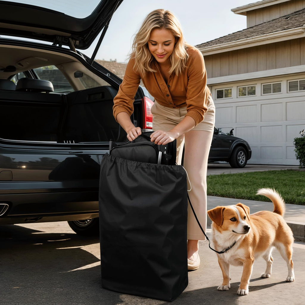 3-Wheel Pet Stroller for Small/Medium Dog Cat, Up to 33lbs, Black Z31051