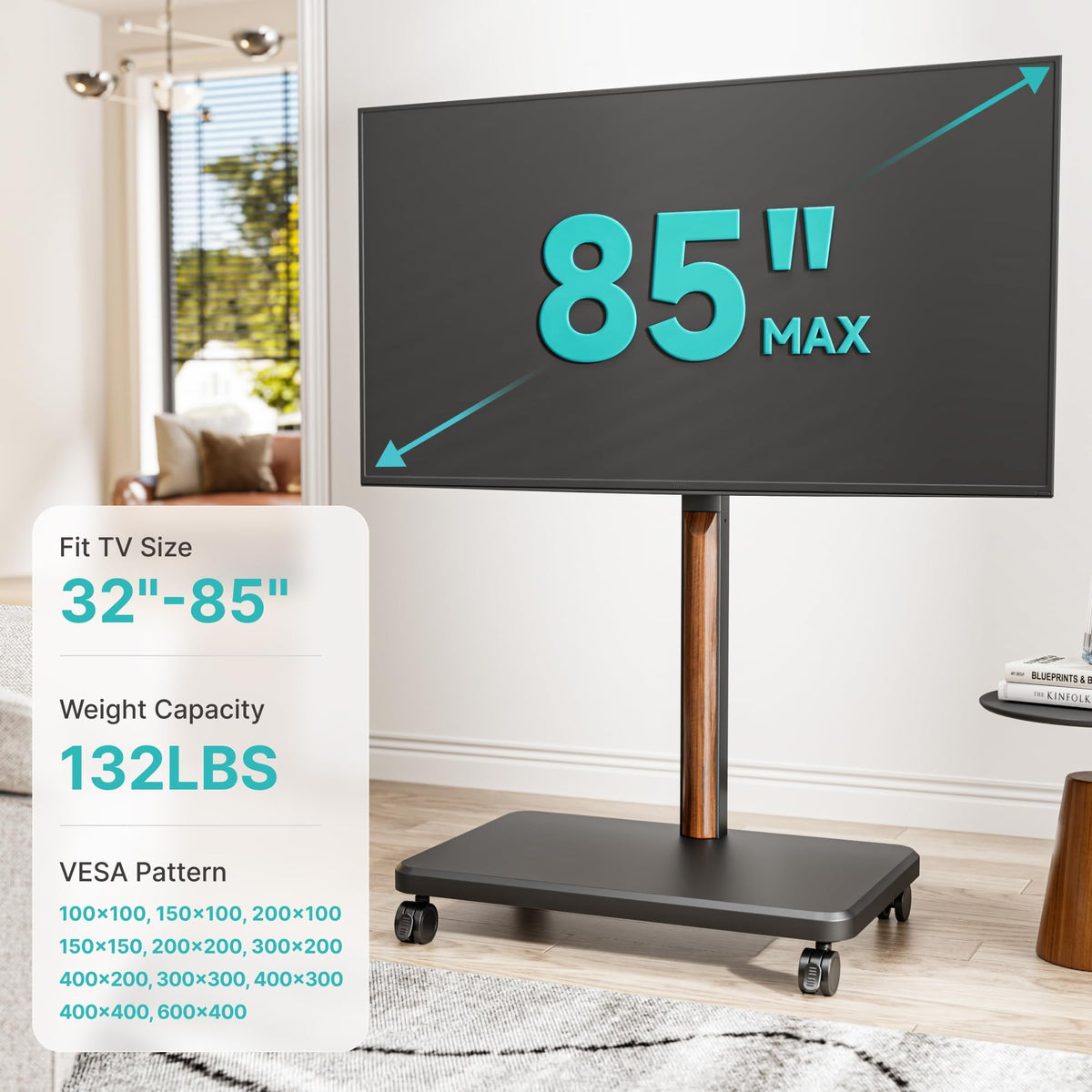 TV Rolling Cart for 32-85 Inch Screen P64085