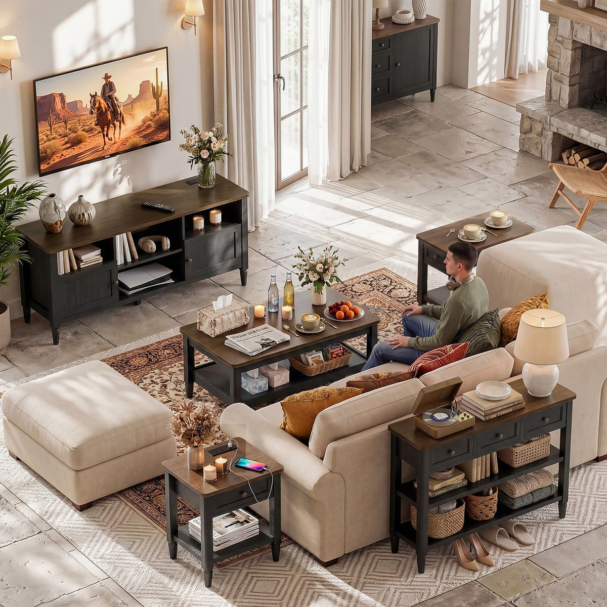 40" Black Coffee Table B968