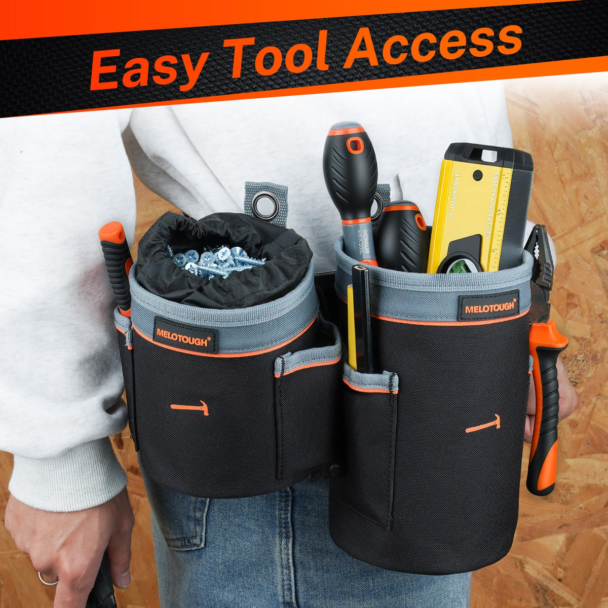Tool Pouch Multi-Pack 2 Sizes 600D Nylon E1972