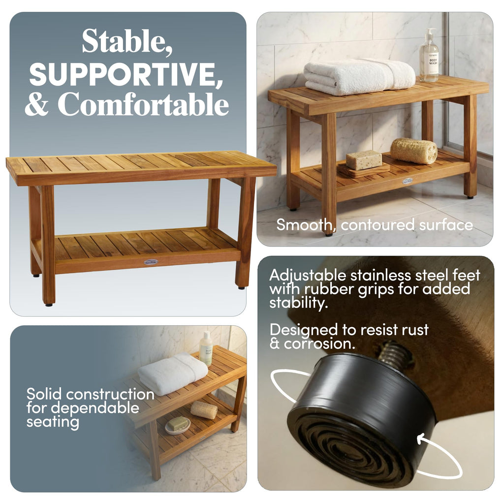 Teak Shower Bench D774939