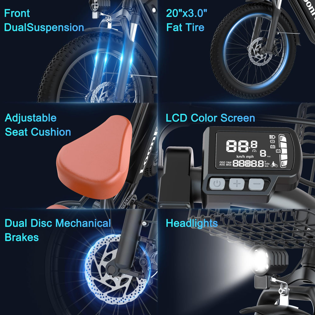 Ebike with Rear Seat & Front Basket G987996