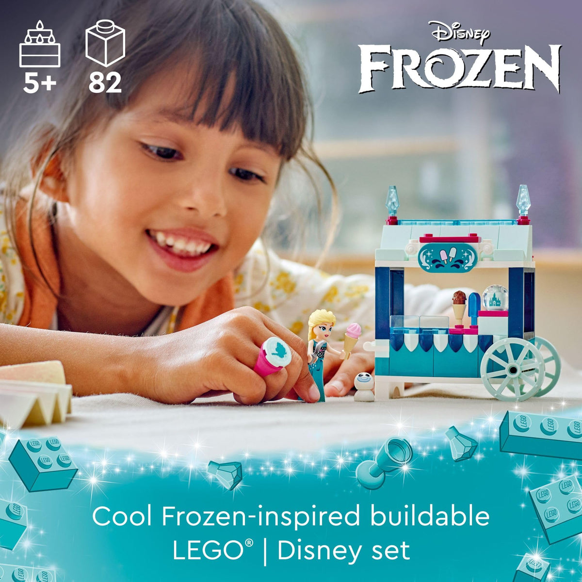 Frozen Building Set with Elsa Mini-Doll and Snowgie Figure H8692