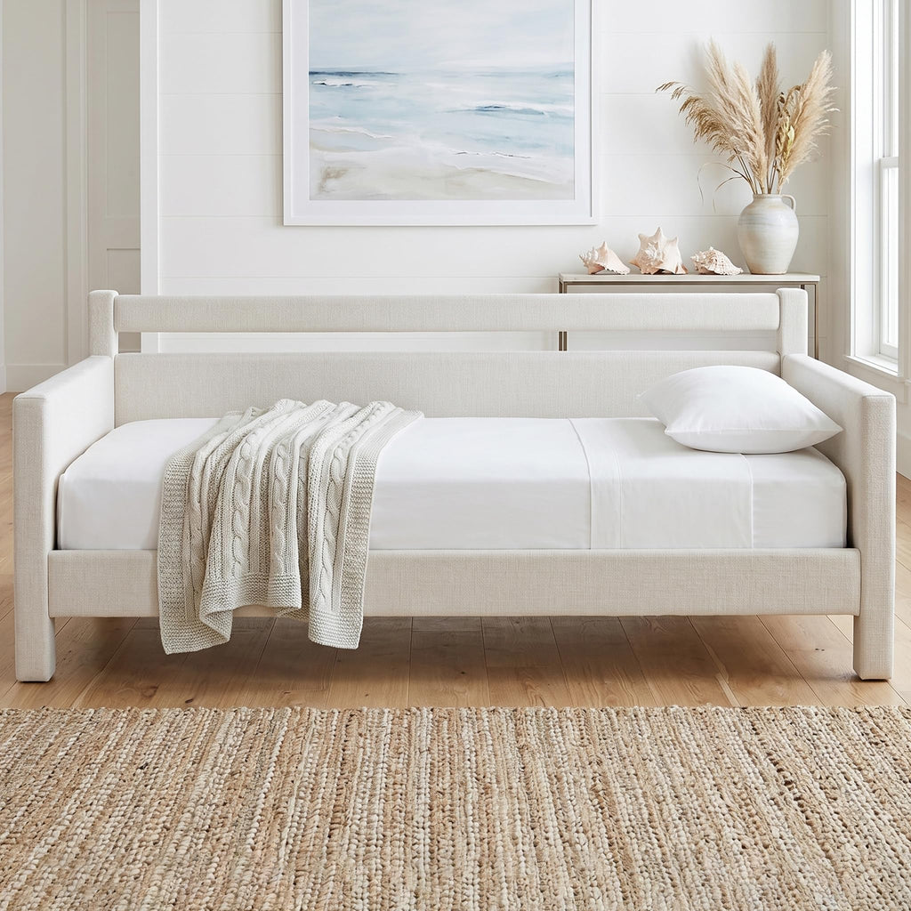 Twin Size Upholstered Platform Daybed with Headboard K245
