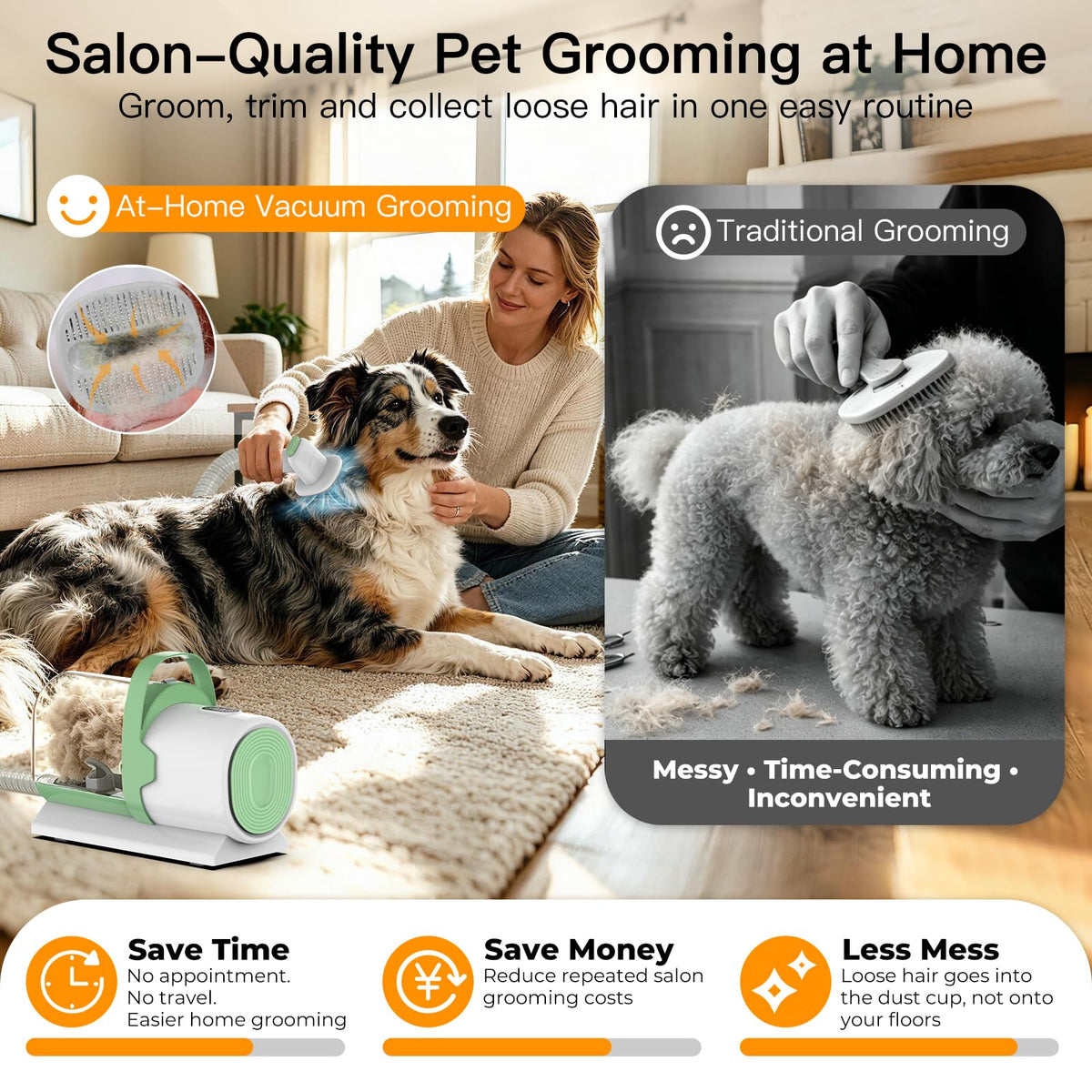 7-in-1 Dog Grooming Vacuum Kit C6764