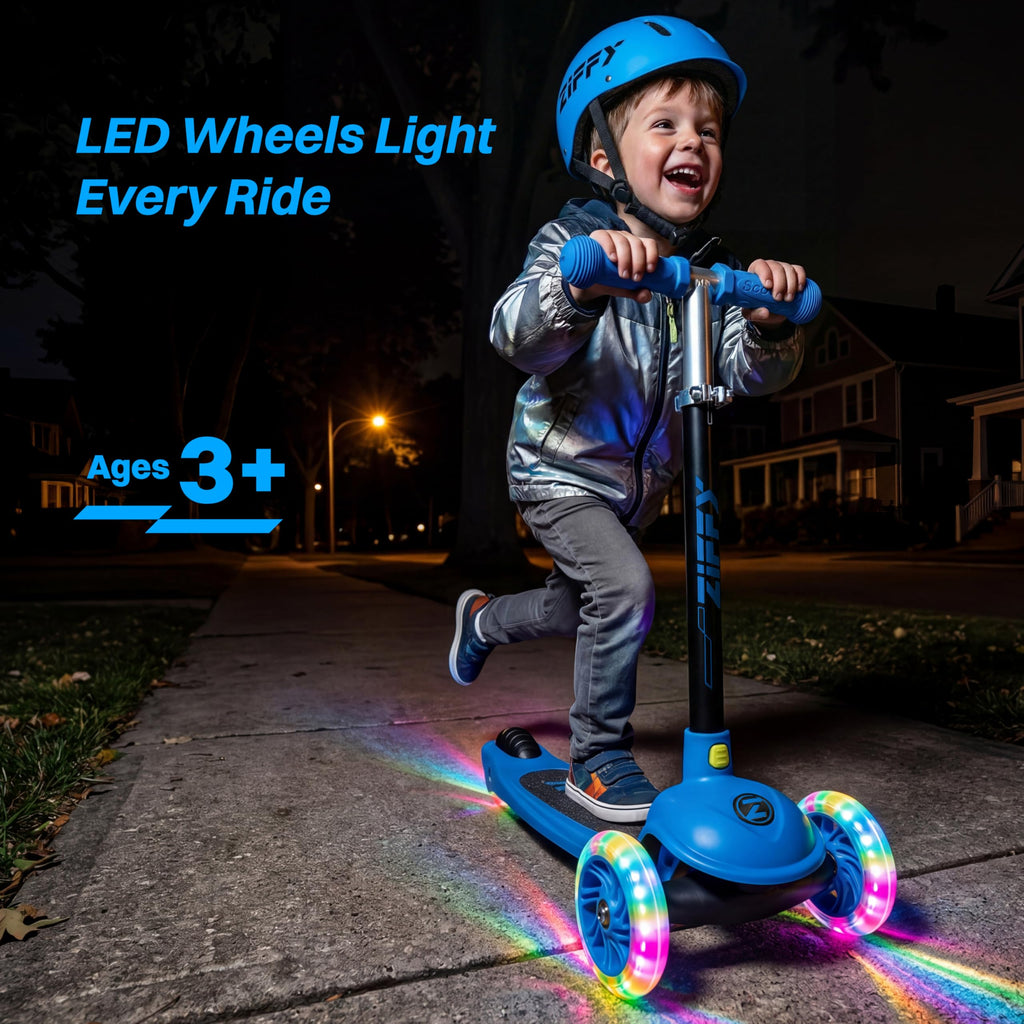 Multicolor 3 Wheel Scooter with LED Light-Up Wheels I406