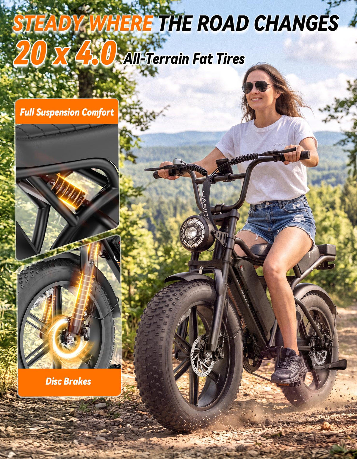 Electric Bike, 2000W Peak, Fat Tire D865342