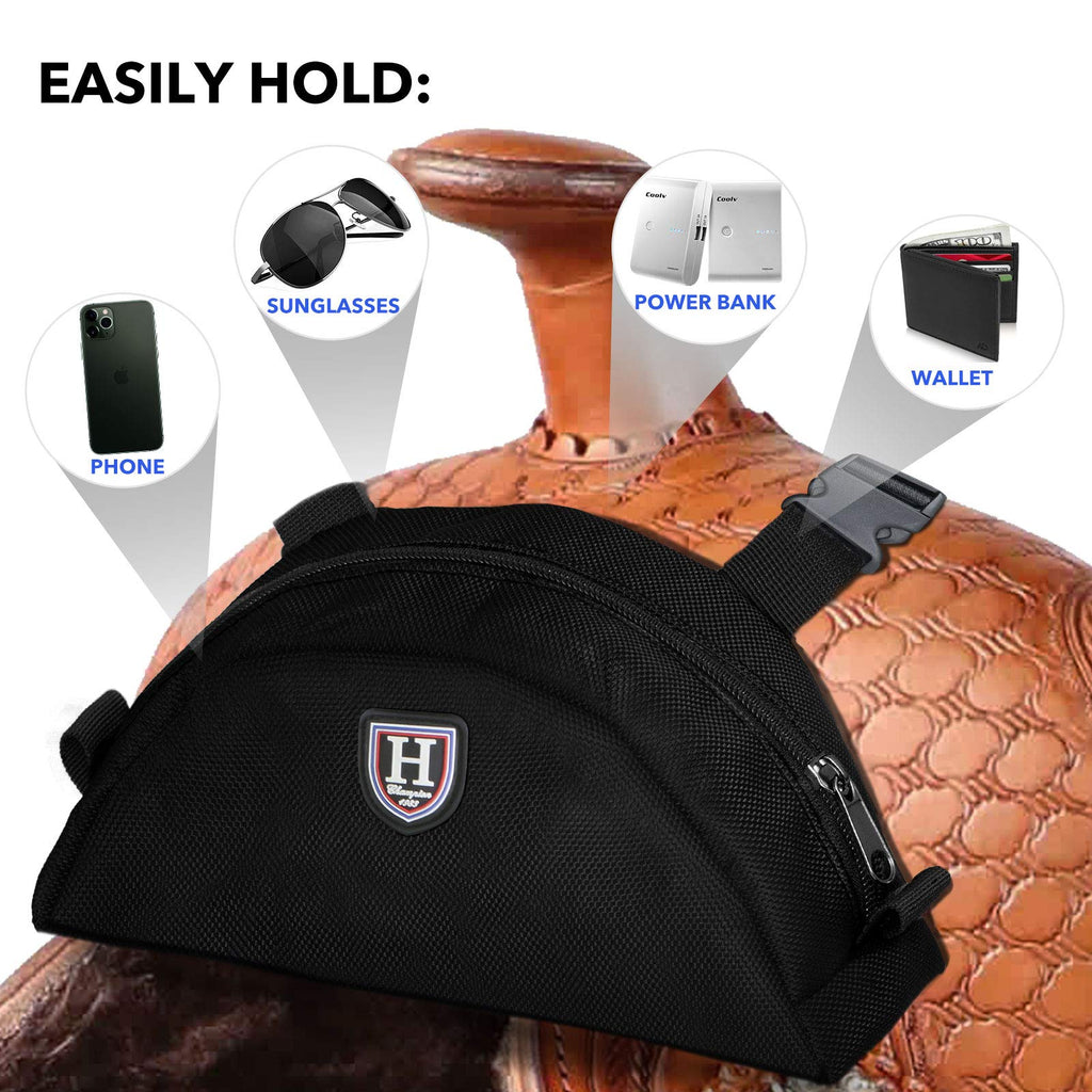 Saddle Pommel Pocket with Waterproof Fabric Pouch S528