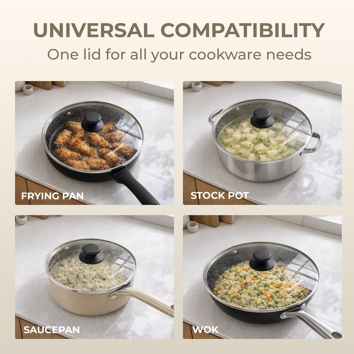 10 Inch Tempered Glass Pan Lid Z66040