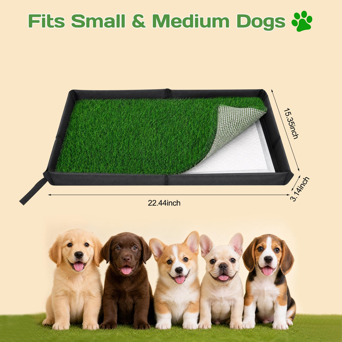 Dog Grass Pad with Tray P622