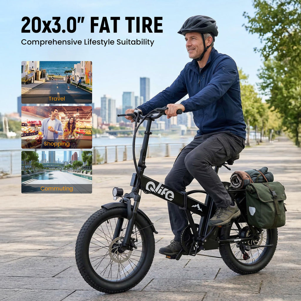 Foldable Electric Bike with 20" Fat Tires F873