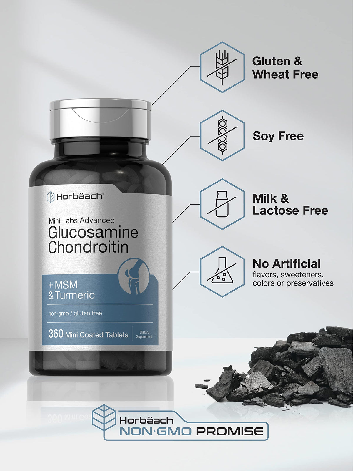 Glucosamine Chondroitin MSM Turmeric 360 Tablets U312