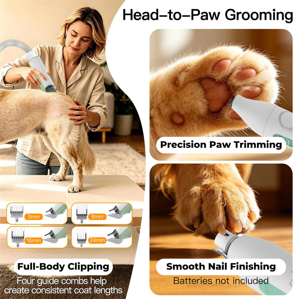 7-in-1 Dog Grooming Vacuum Kit C6764