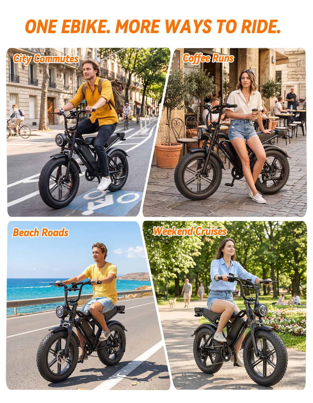Electric Bike, 2000W Peak, Fat Tire D865342