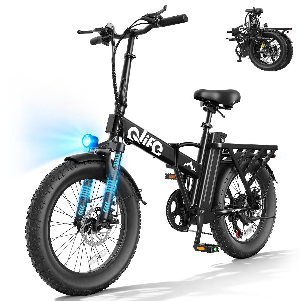 Foldable Electric Bike with 20" Fat Tires F873