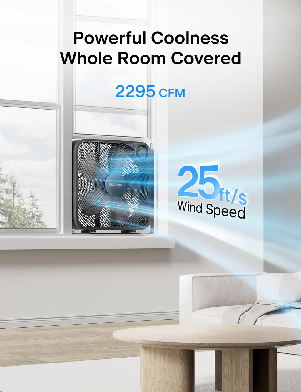 20 Inch 3 Speeds Box Fan W5190