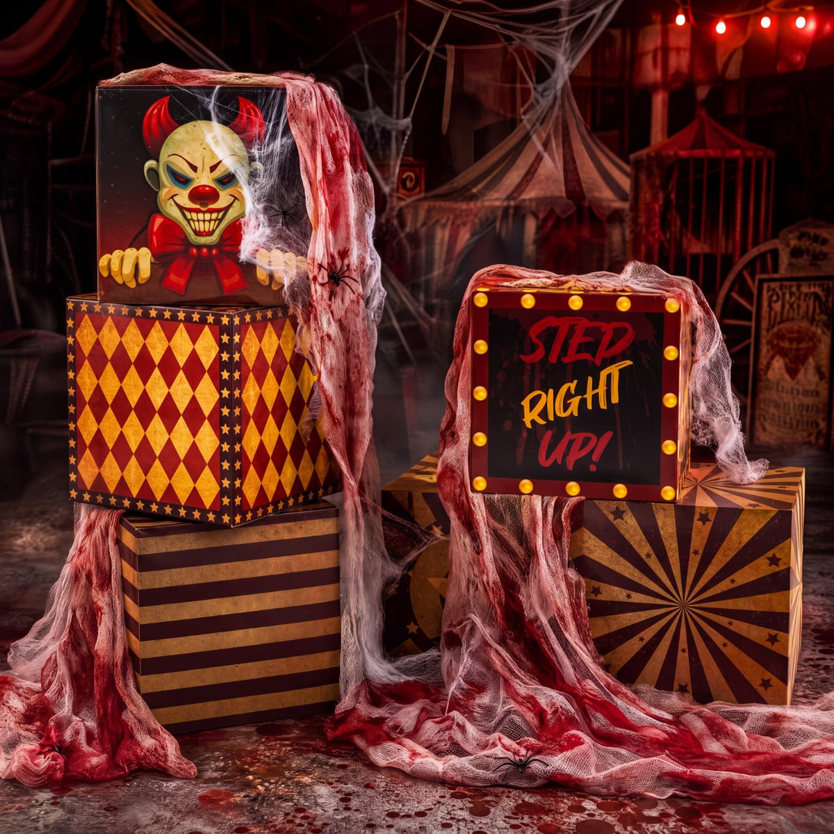 8 Pcs Halloween Clown Box U54822