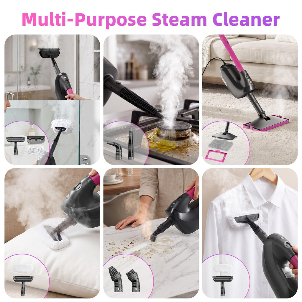 9-in-1 Detachable Handheld Steam Mop L9928