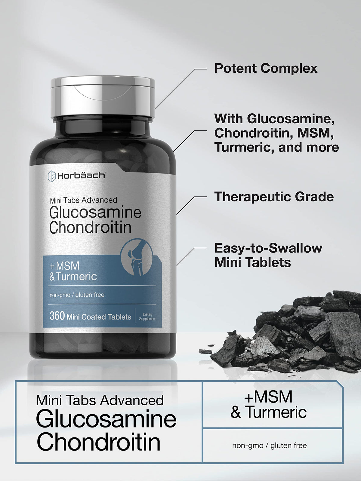 Glucosamine Chondroitin MSM Turmeric 360 Tablets U312