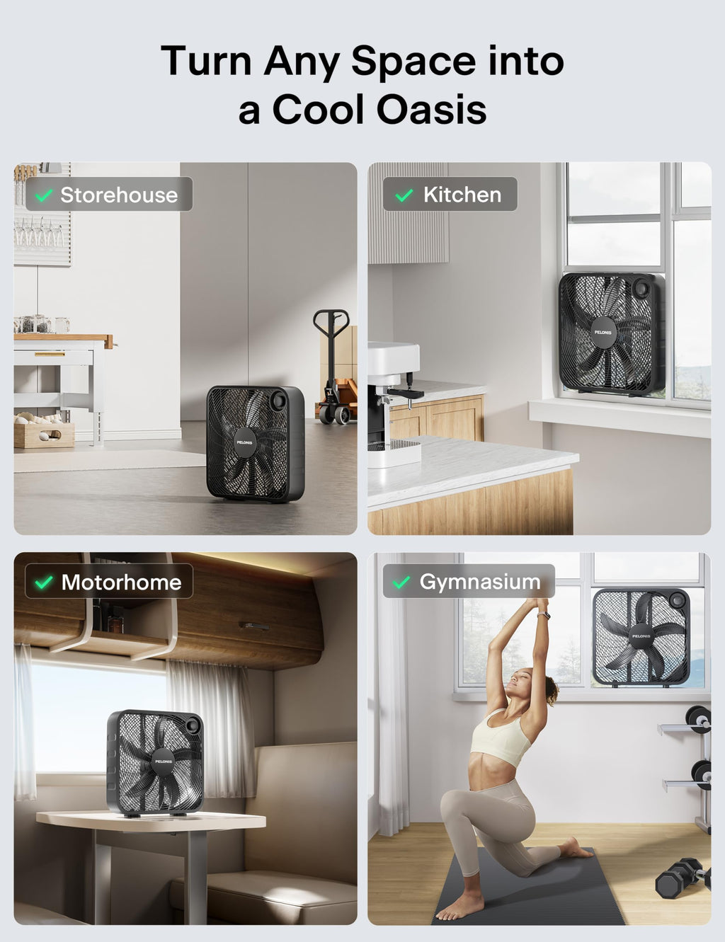 20 Inch 3 Speeds Box Fan W5190