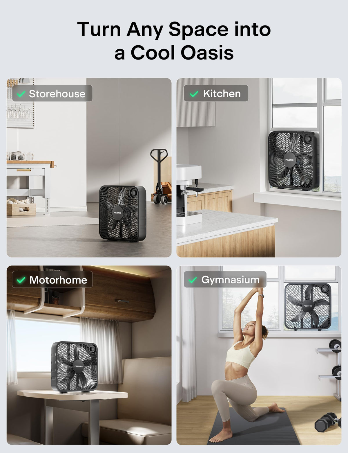 20 Inch 3 Speeds Box Fan W5190